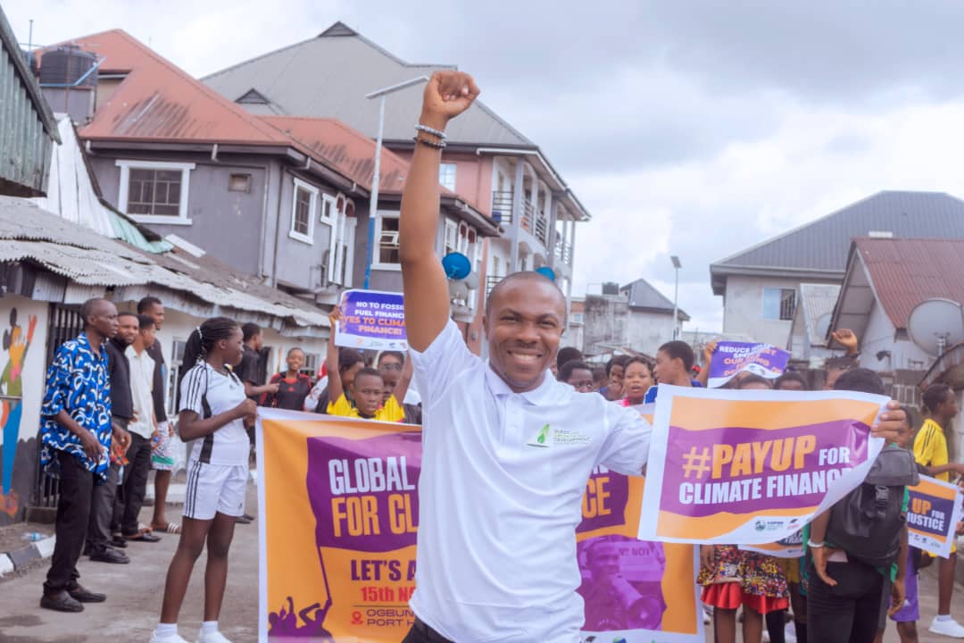 Climate justice campaign participant